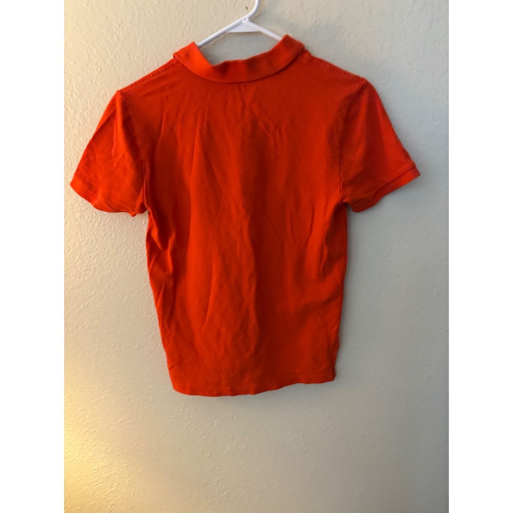 US Polo Assn Boys XL Orange Short Sleeve Cotton Pique Polo Shirt Logo
A1240